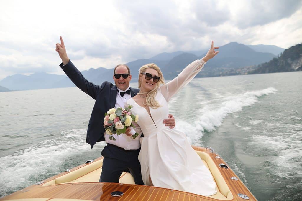 Vilma Wedding & Event Planner _ vestuvės Italijoje _ santuoka užsienyje _ baigėsi _ Komo ežeras _ kateris _ prabangios vestuvės